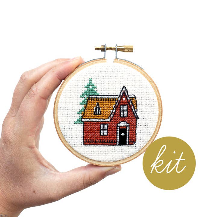 Junebug and Darlin - Wholesale Embroidery/Cross Stitch Supplies - Vintage Cabin Kit