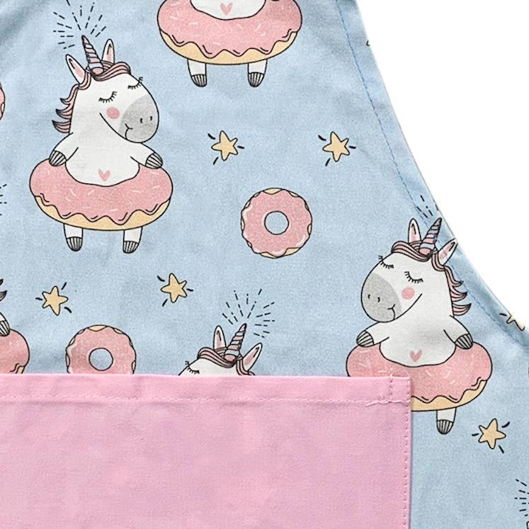 Summitbaking - Wholesale Apron - Kids - Children's Apron- Unicorn Donuts, CASE OF 31