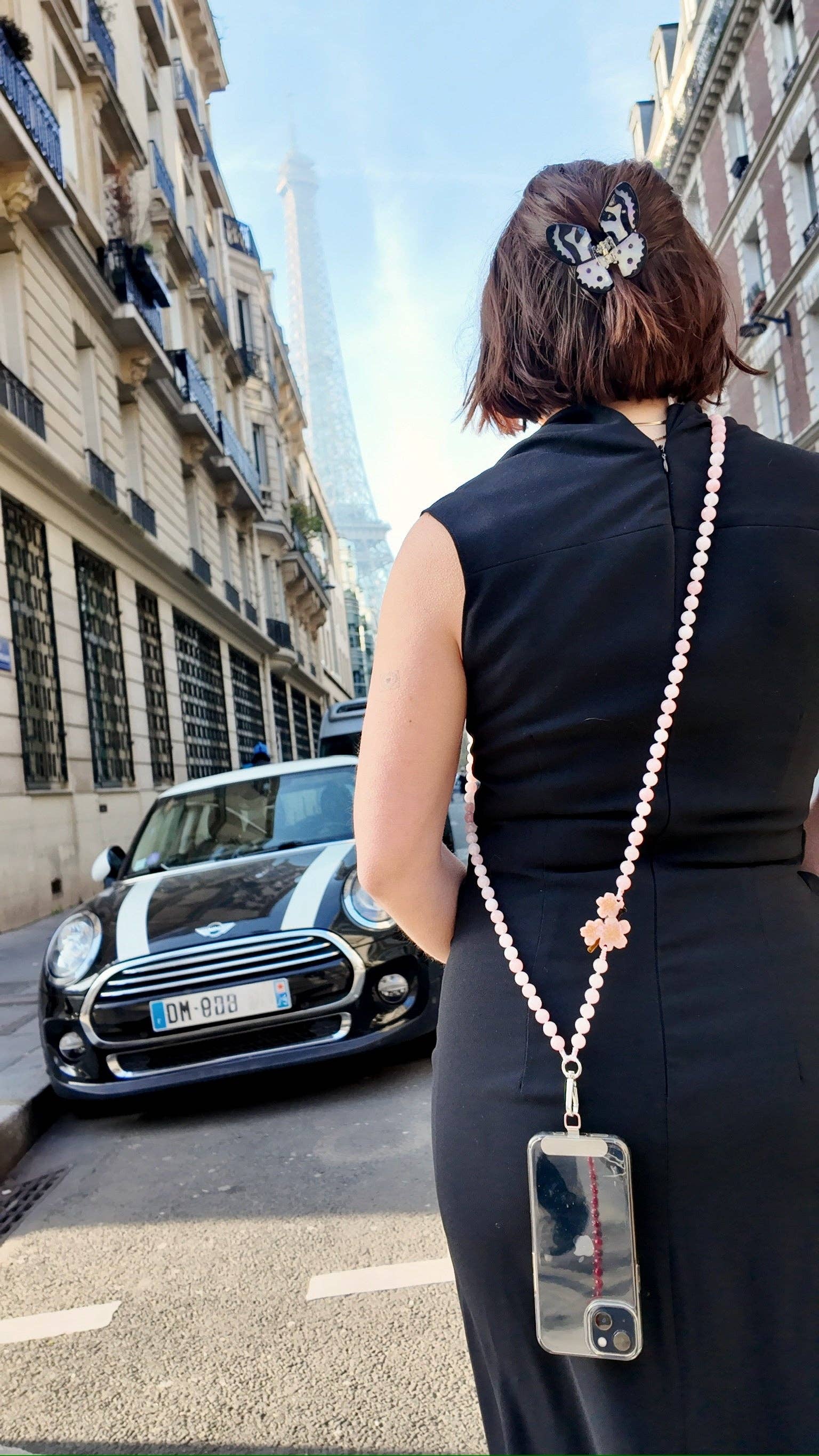 Solar Eclipse - Wholesale Riem voor telefoonhoesje - Handgeschilderde Cherry Blossom Gemstone Crossbody telefoonketting1