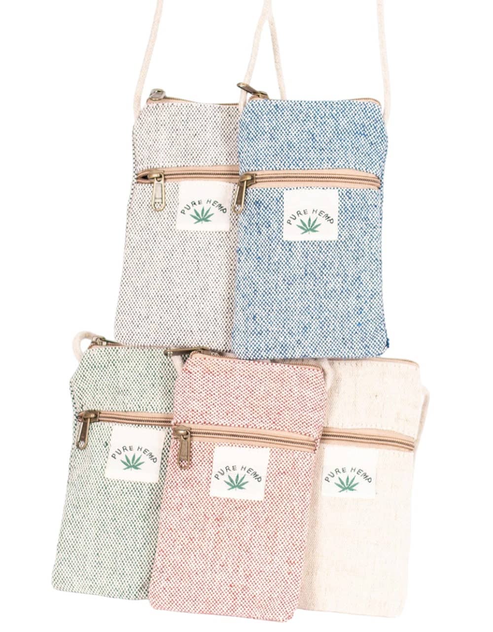 Kimago Look - Wholesale Crossbodytas - Uniseks - Eco-vriendelijke hennep telefoonhoes | Unisex crossbody tas2