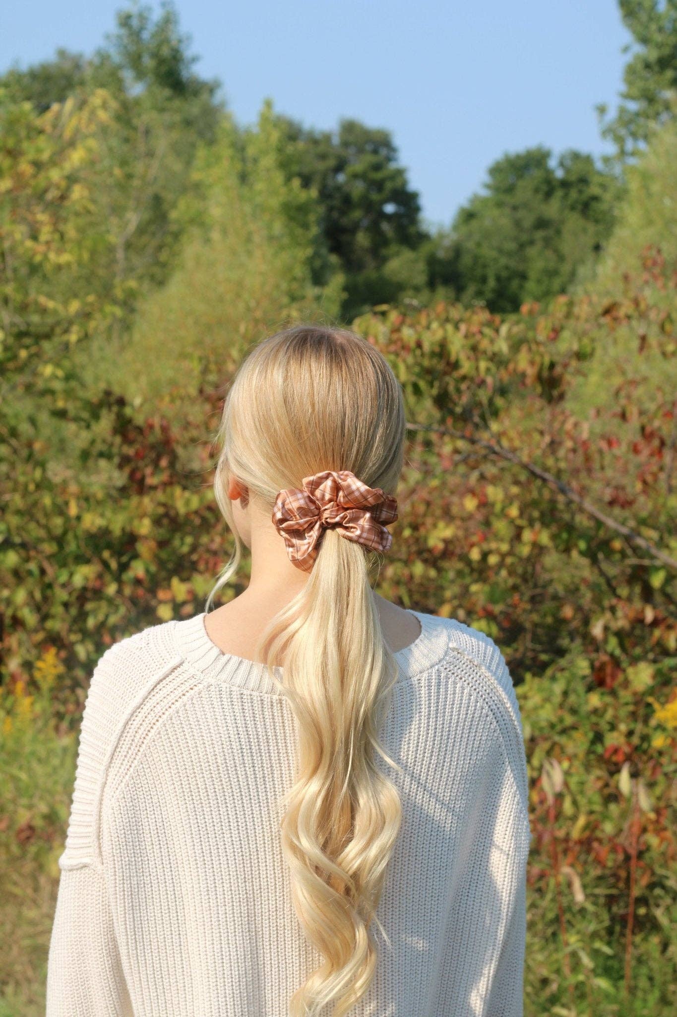 Beyond Scrunchies - Wholesale Scrunchie - Women's - SERENA - Printed Silk Scrunchie2