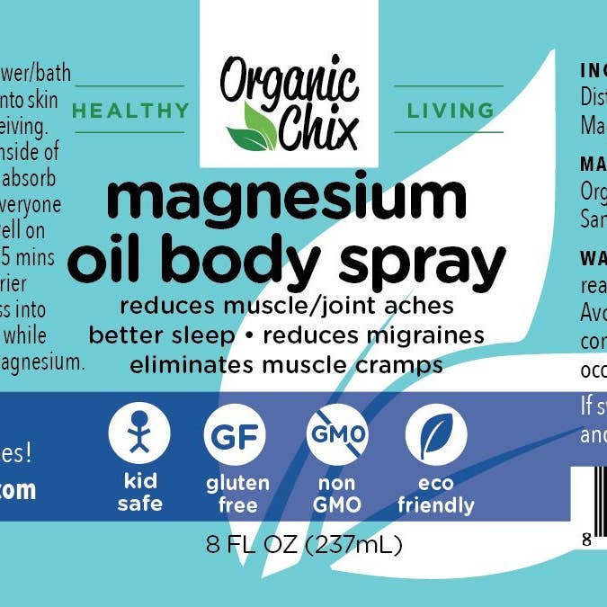 Organic Chix - Wholesale Pain Relief Spray/Cream - Magnesium Oil Body Spray