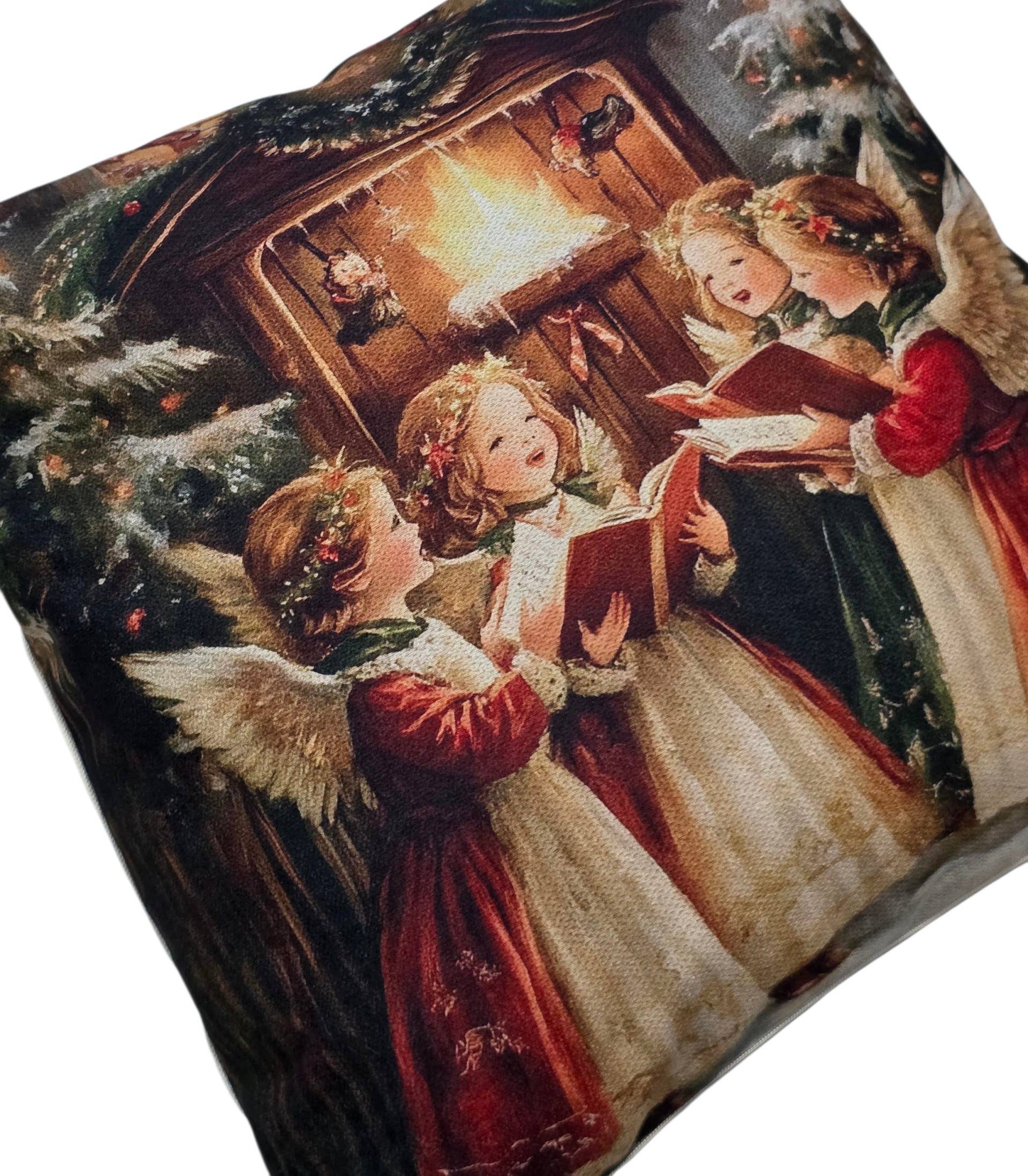 Lunaria Lab – wholesale Dekorativ kudde – Vintage Christmas Family kuddfodral19