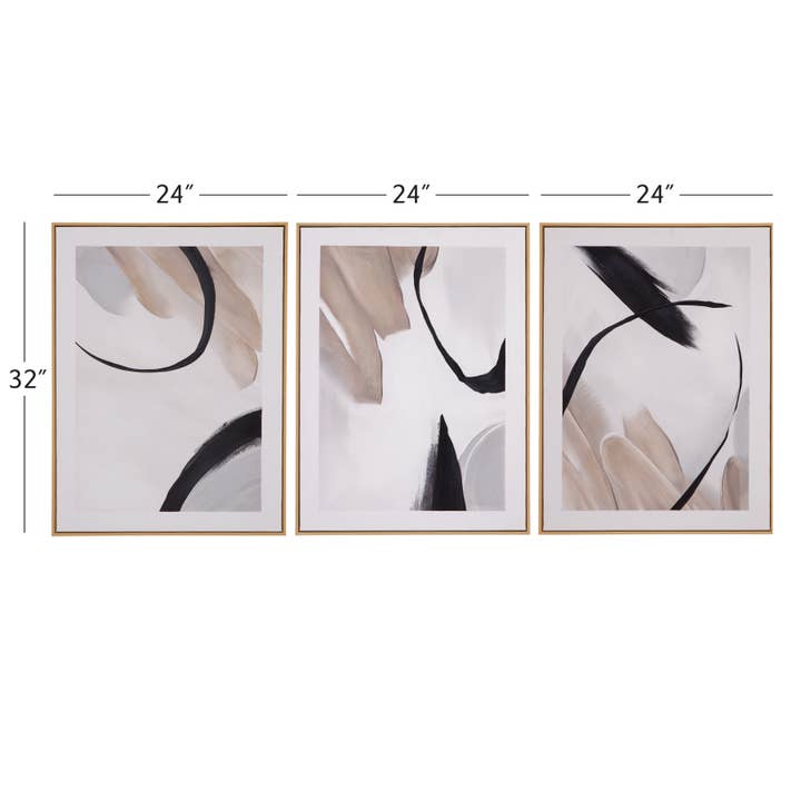 Bassett Mirror Co - Wholesale Gallery Wall Set - Eartha Framed Canvas Set of 35