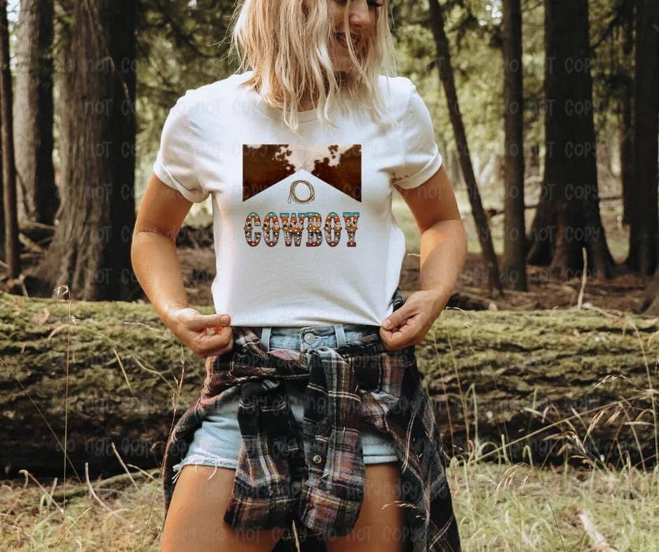 Sassy and Sublime - Wholesale Sublimation Transfer - Cowboy with Lasso TRANSFER - DTF Transfer