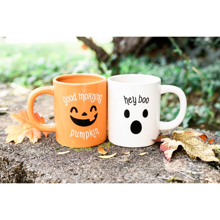 Pearhead - Wholesale Coffee Mug - Pumpkin & Ghost Halloween Mugs, Set of 25