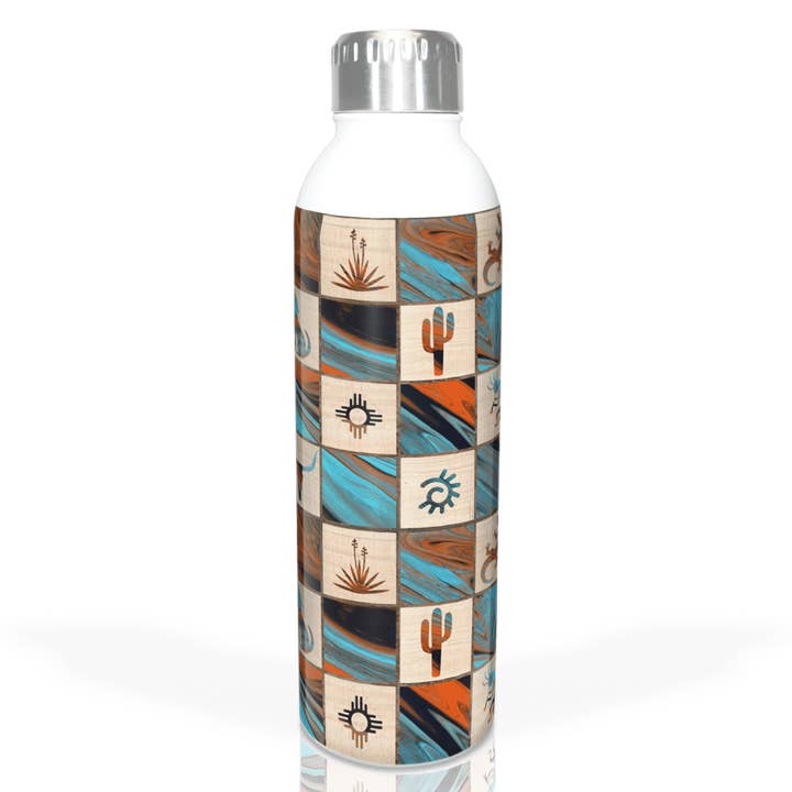 Garrafa de água Fluidity Southwest Inox 17oz Deluxe por atacado de Fluidity Drinkware