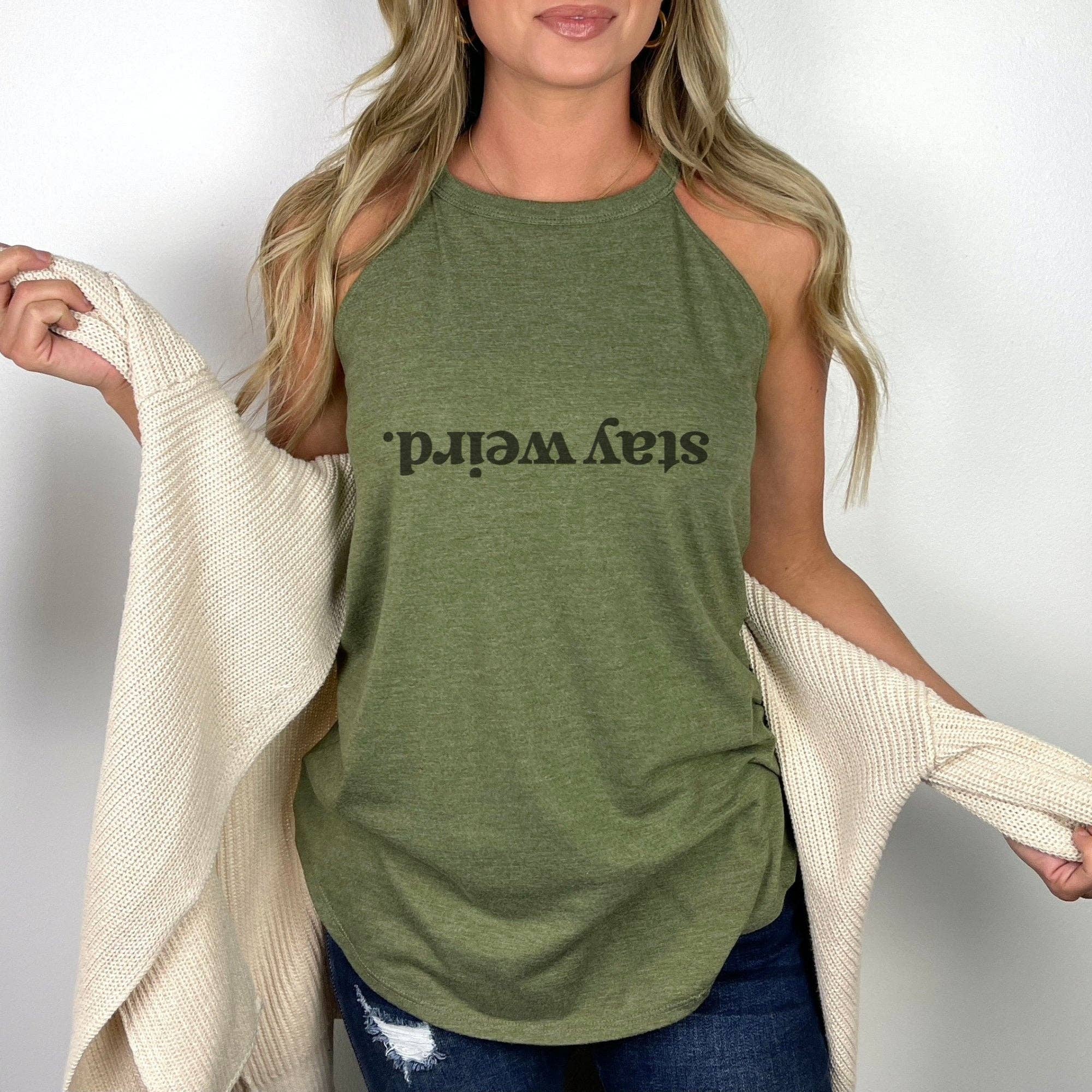 Trendznmore - Modern Graphic Apparel - Wholesale Tank Top - Women's - Stay Weird Funny Rocker Tank1