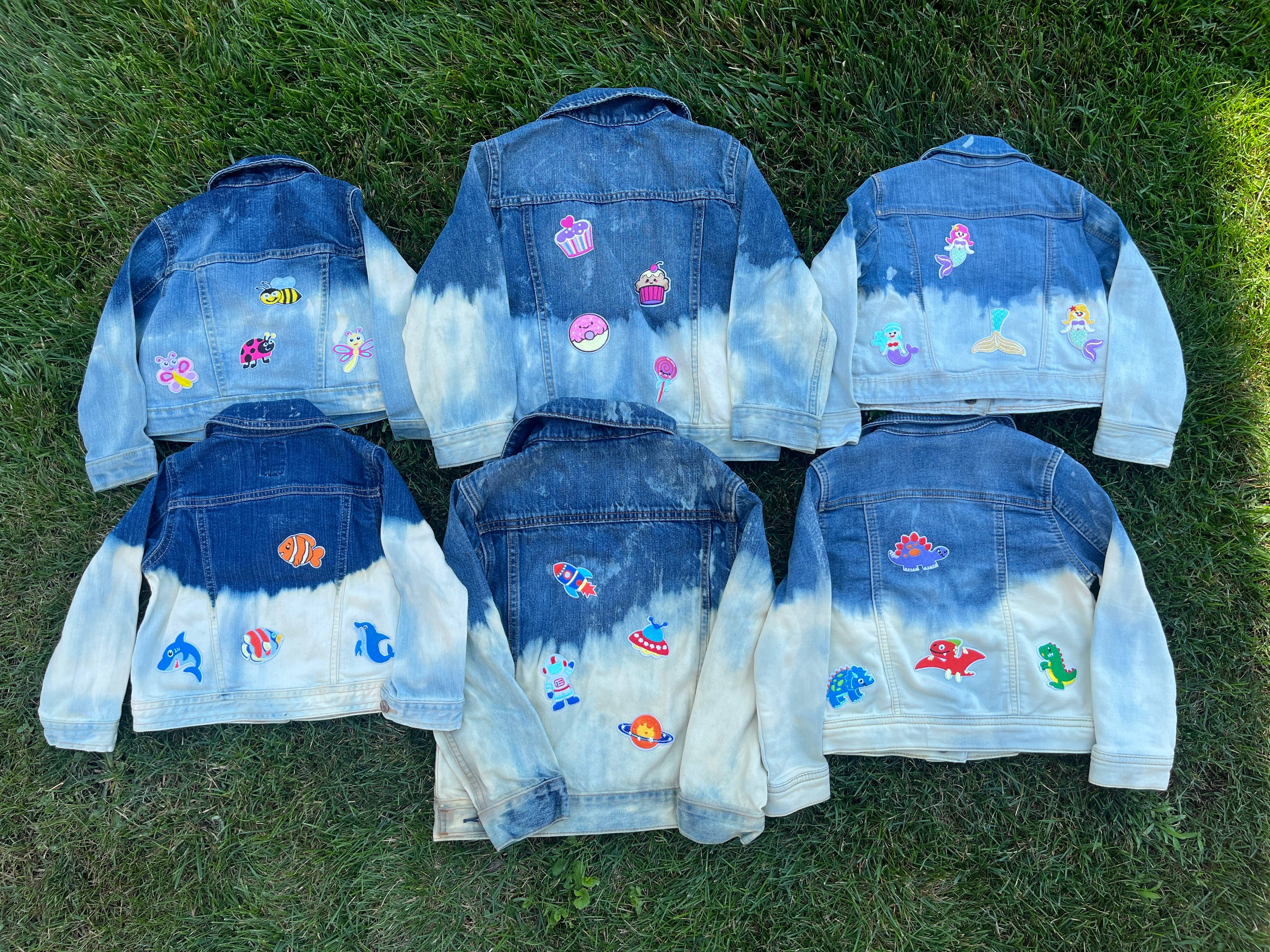 To Tie-Dye for Clothing - Wholesale Denim Jacket - Kids - Child Bleach Dye Denim Jacket1