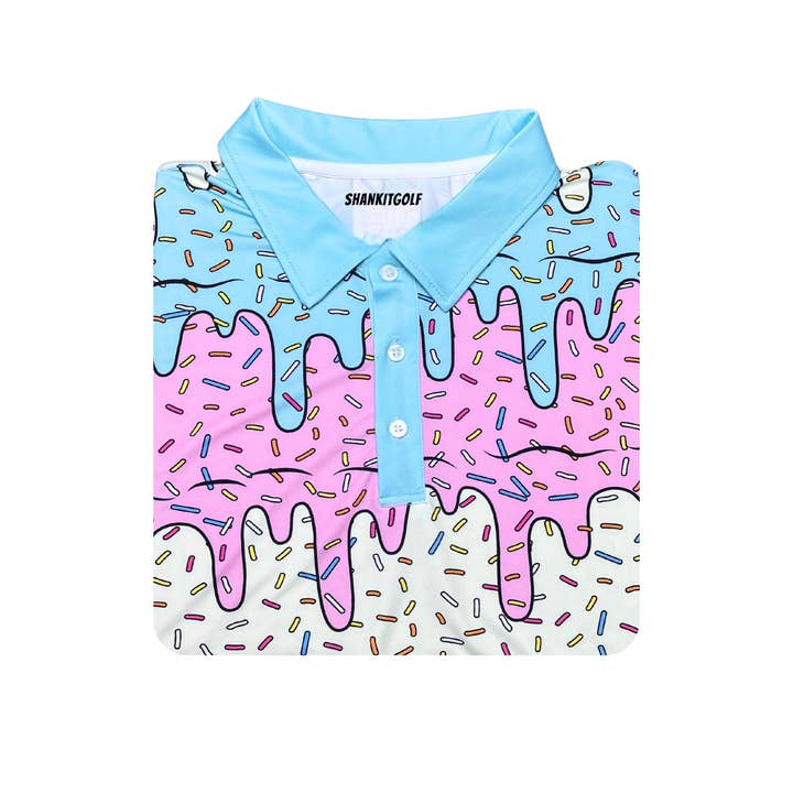 Shank It Golf - Wholesale Polo - Men's - Ice Cream Drip Polo