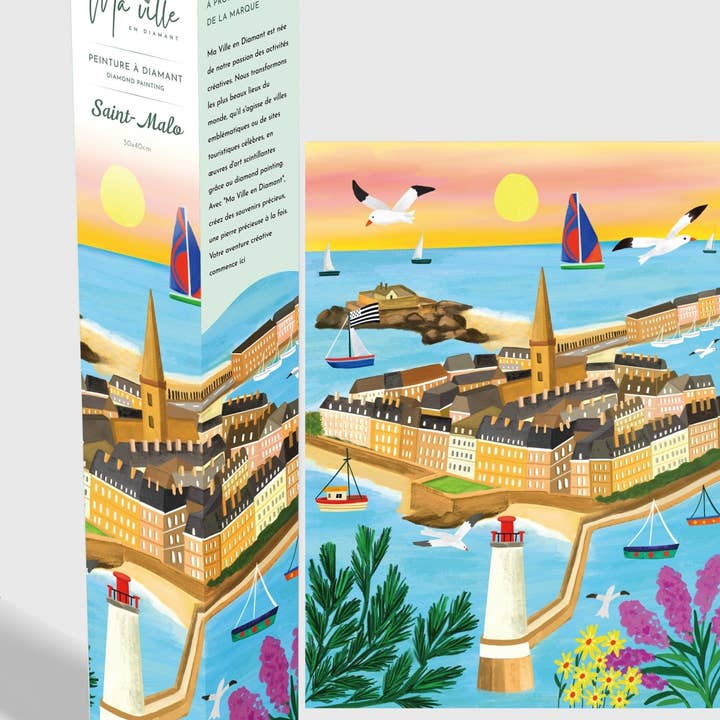 Saint Malo - Peinture en Diamant pour la vente par Ma Ville en Diamant
