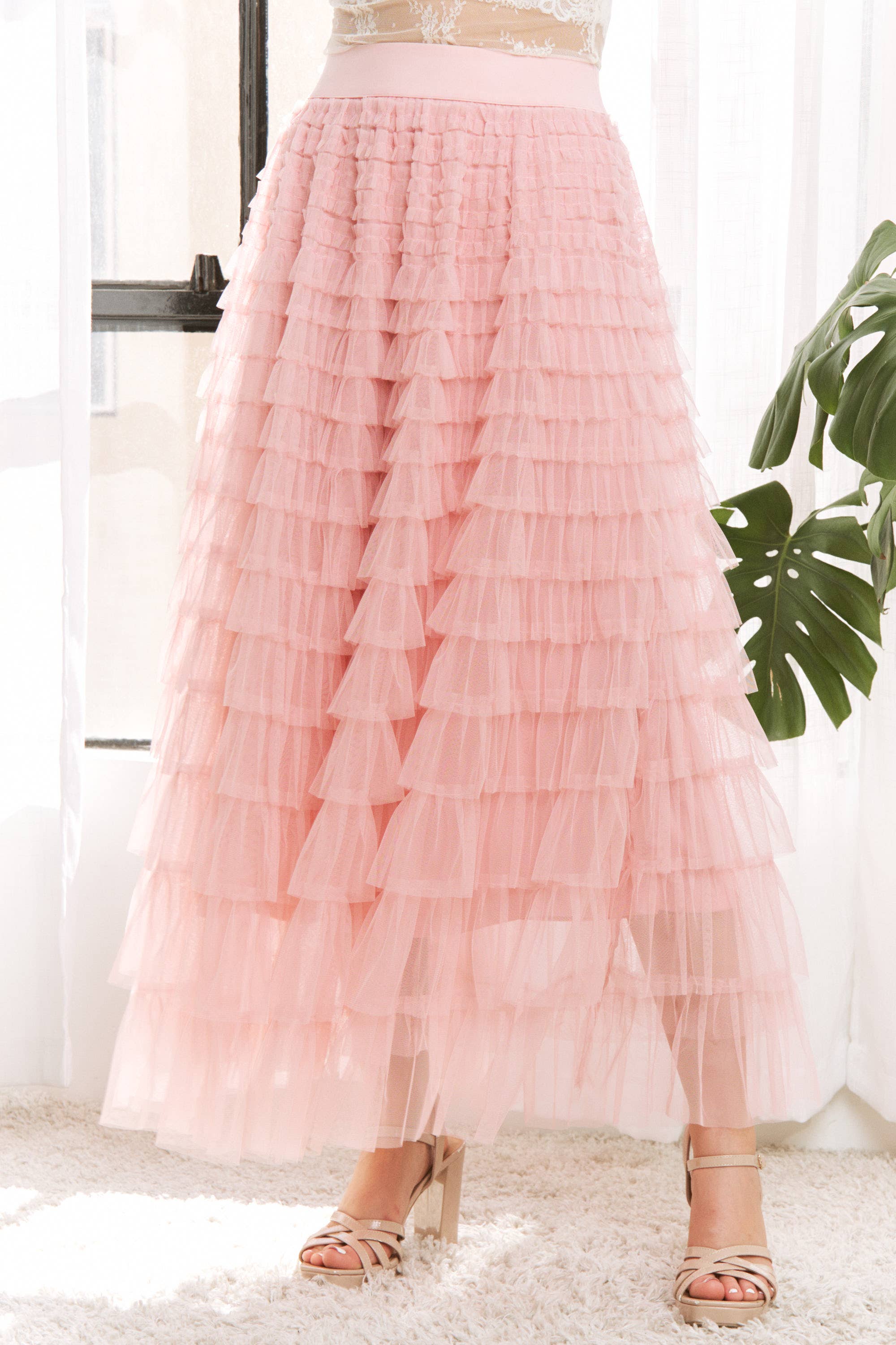 Sweet Generis - Vendita all'ingrosso Gonna - Donna - Gonna lunga a più strati in tulle a rete32