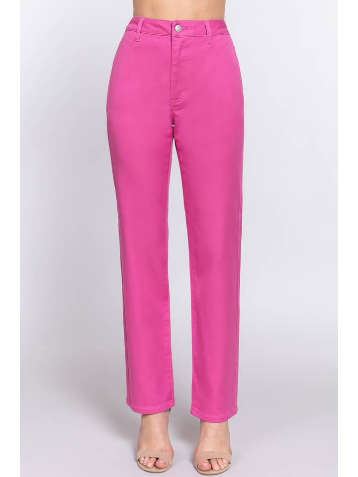 Active Basic | Active USA - Wholesale Pants – Women's - Straight Fit Twill Long Pants 20