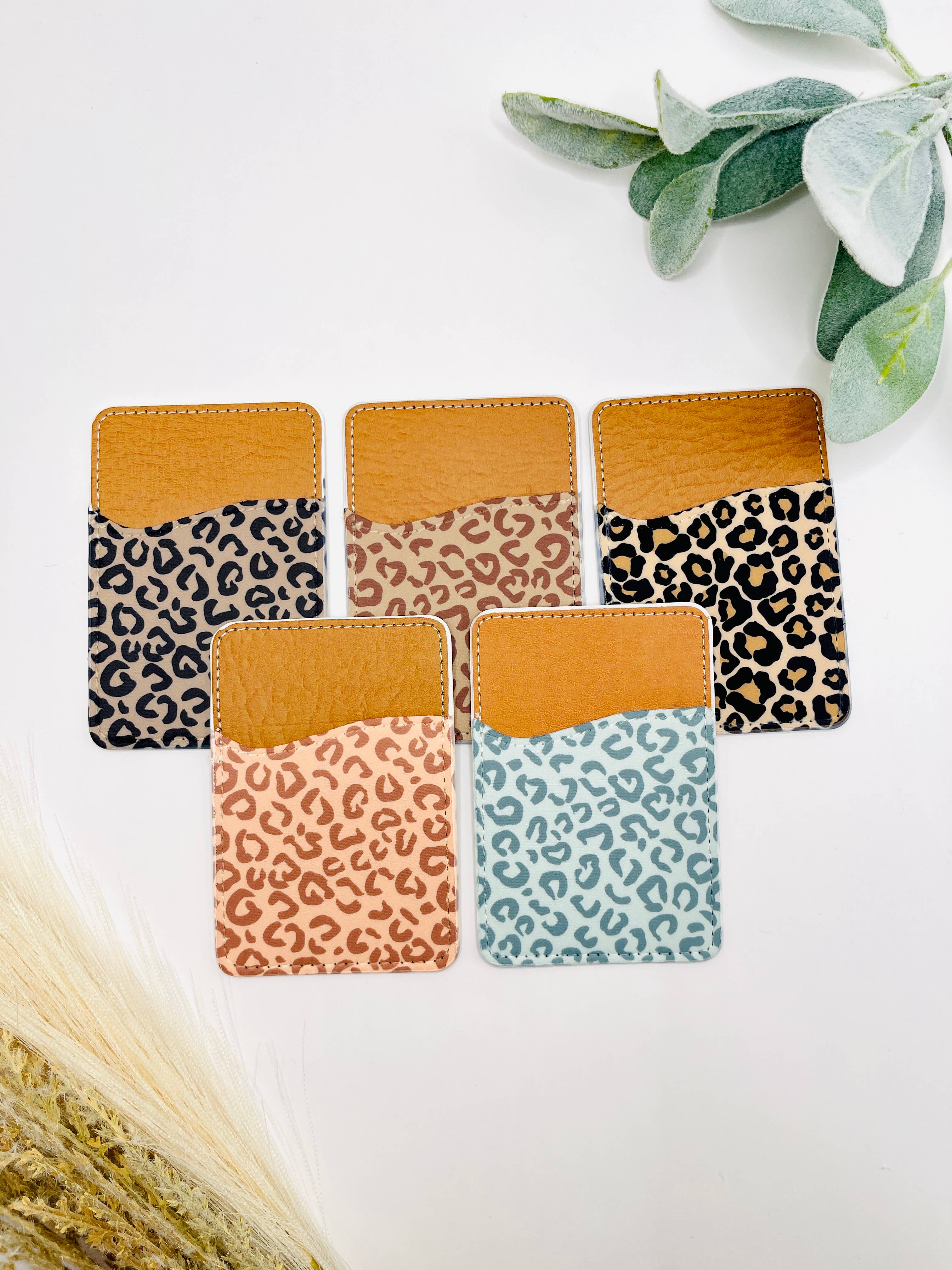 MarissaDDesigns - Wholesale Phone Wallet - Unisex - Cute Cheetah Designs for Phone Wallet | Phone Card Holder 3