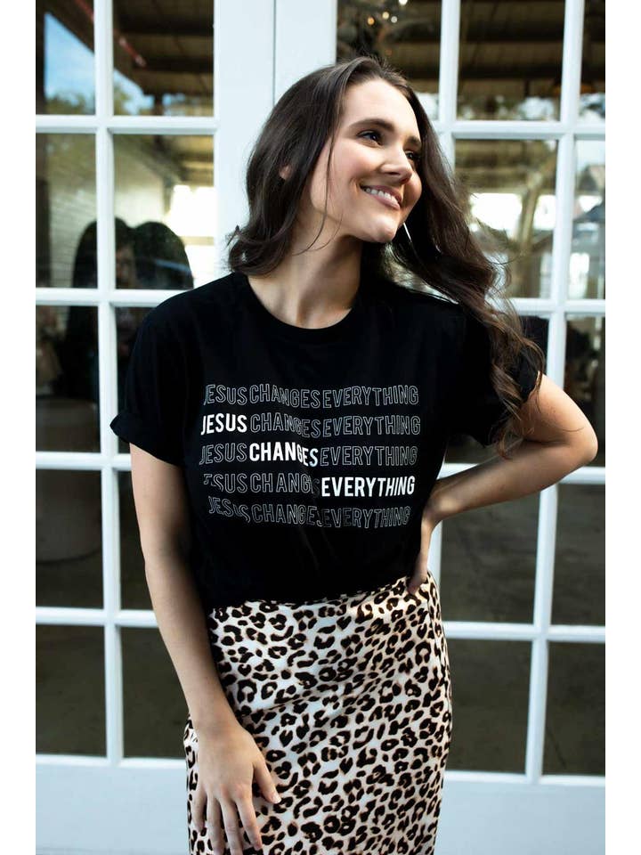 Faith Collective - Wholesale Screen Printed T-Shirt - Women's - Jesus Changes Everything Graphic Tee