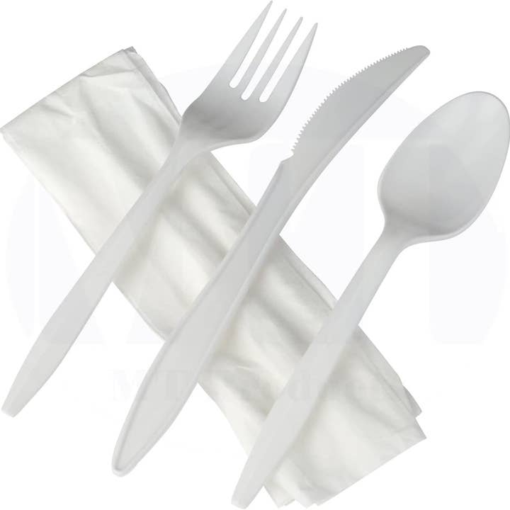 MT Products Plastic Wrapped Cutlery Set for wholesale by MT Products