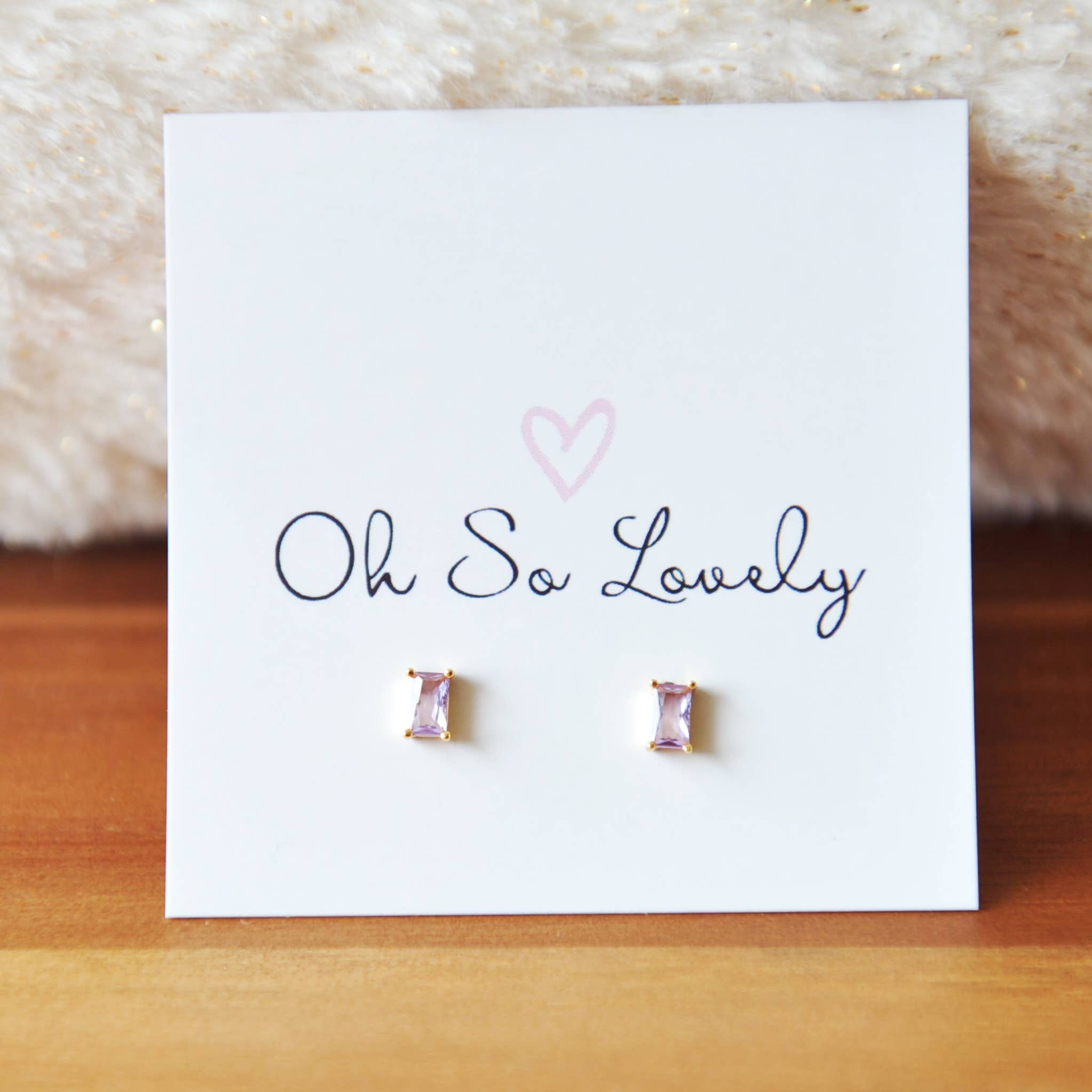 Oh So Lovely – Engroshandel Ørestikkere – Krystalbaguette-ørestikker i flere farver11