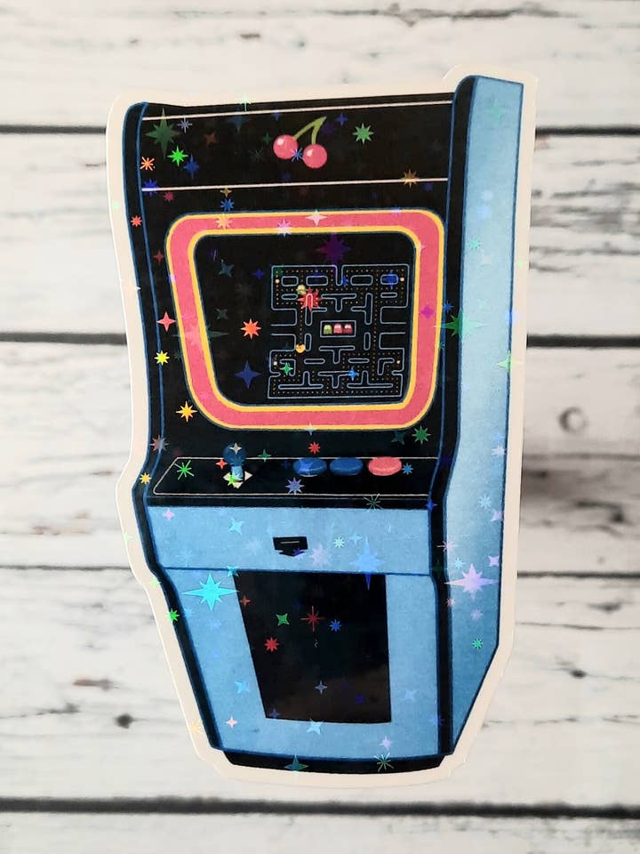 Adesivo arcade per videogiochi retrò, adesivo nostalgia per la vendita all'ingrosso da parte di Unsupervised Art