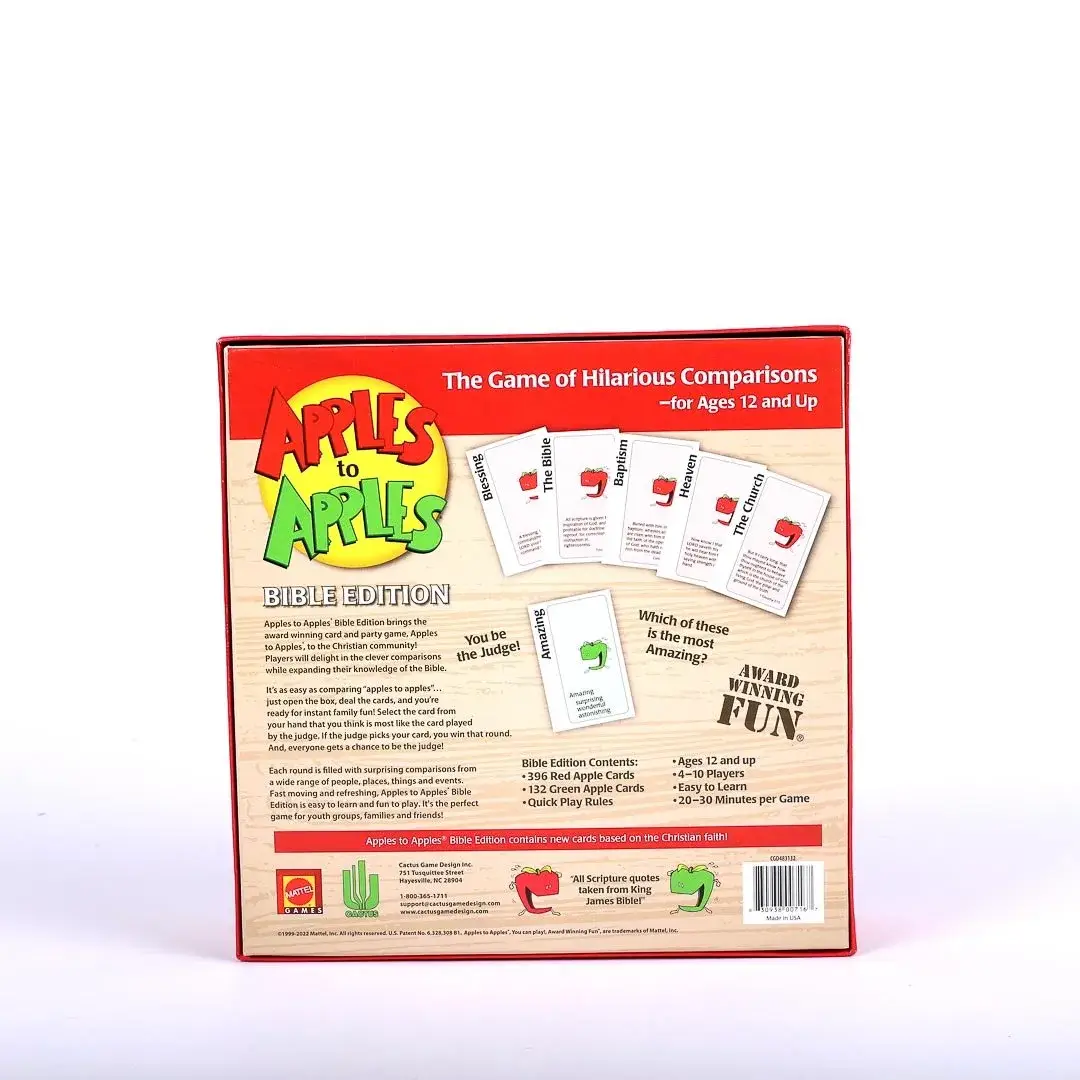 Swanson Christian Products - Vente Jeux de cartes - Jeu - Apples To Apples Édition Bible6