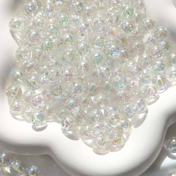 Moon Bunny - Wholesale Beads - Round Glitter Beads 10mm1