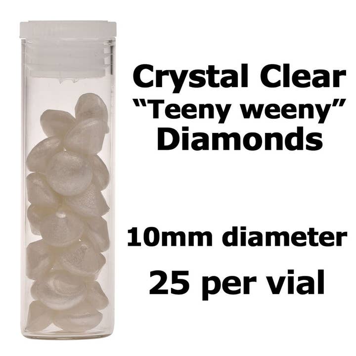 Essbare Isomalt-Diamanten von Crystal Candy — 10 mm. Pearl für den Großhandel von Crystal Candy Unique Cake Decorations
