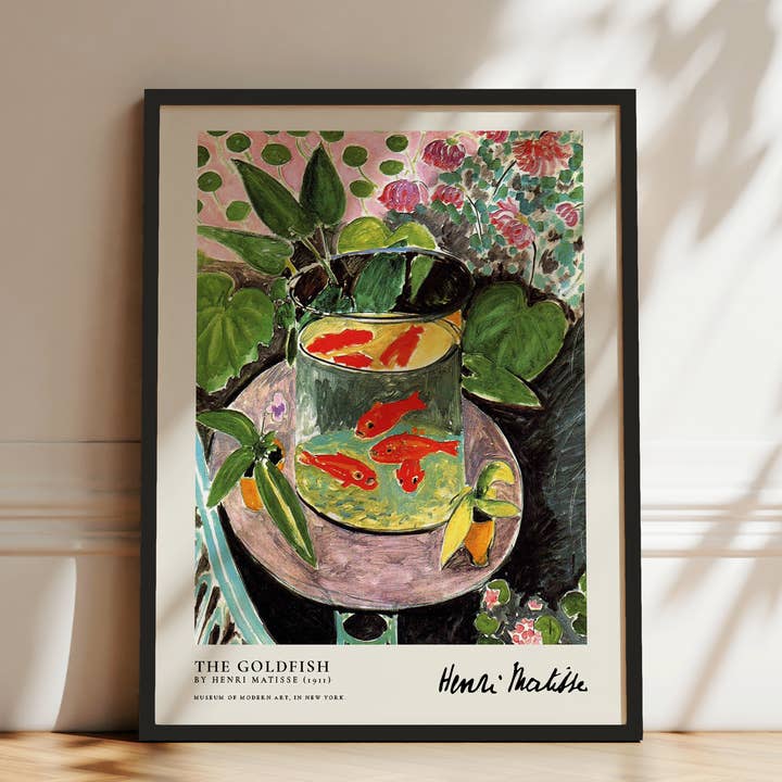 Exposition d'Impression de Poissons Rouges par Henri Matisse pour la vente par Seven Icons Store
