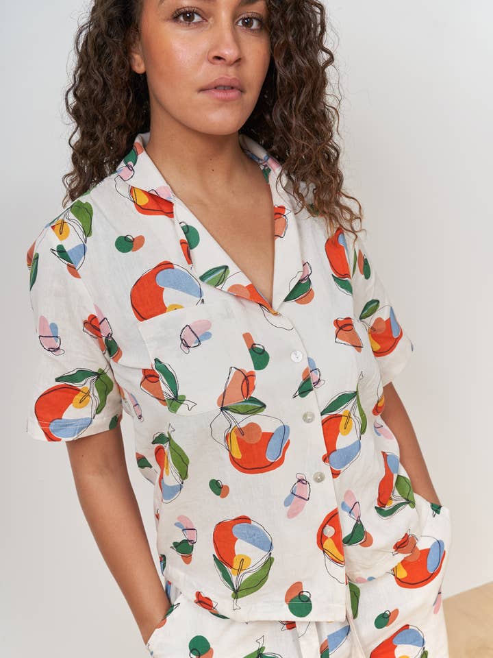 Orange Harvest Short Sleeve Shirt for wholesale by Periodical