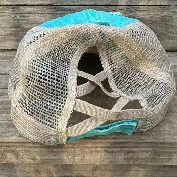 Designed To Flaunt - Wholesale Ponytail Cap - Women's - Kansas City VS Everybody Women's Criss Cross Hat2