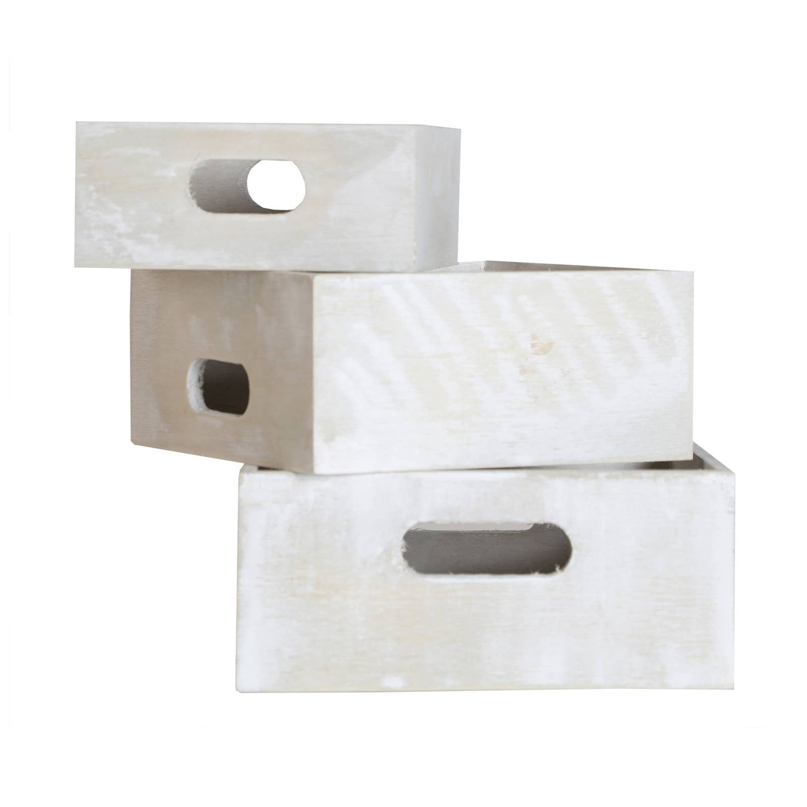 B&B - Wholesale Decorative Box - Box J/3, Made of Poplar Wood, in Cream Color, 20X20X9cm0