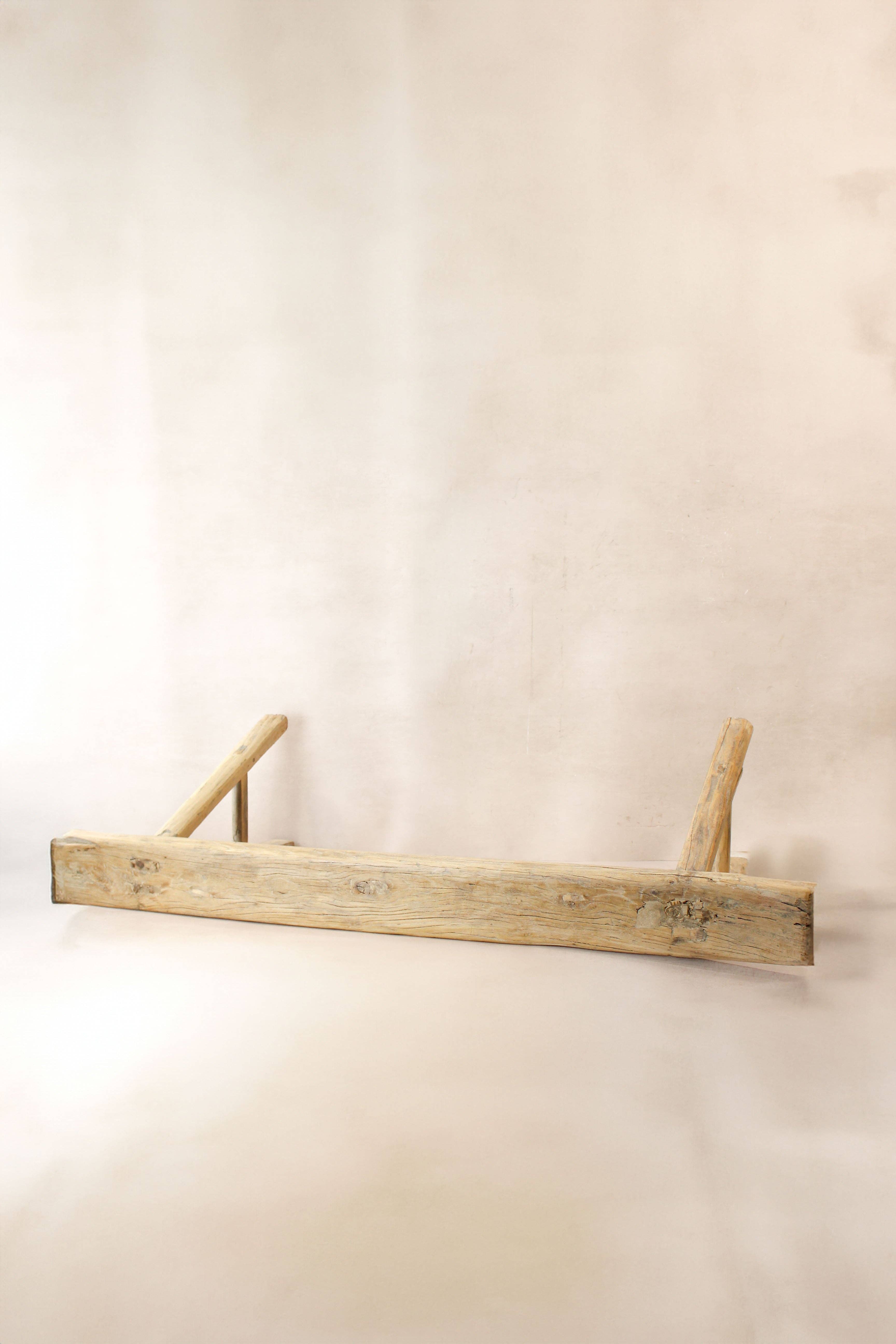 Botanical Boys - Wholesale Bench - Antique Rustic Elm Skinny Bench 051