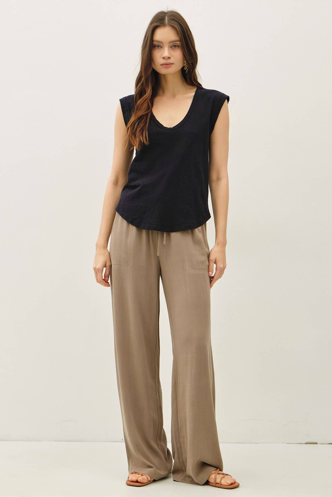 Be Cool - Wholesale T-Shirt - Women's - NEW COLOR-BASIC CAP SLEEVE GARMENT DYED TOP42