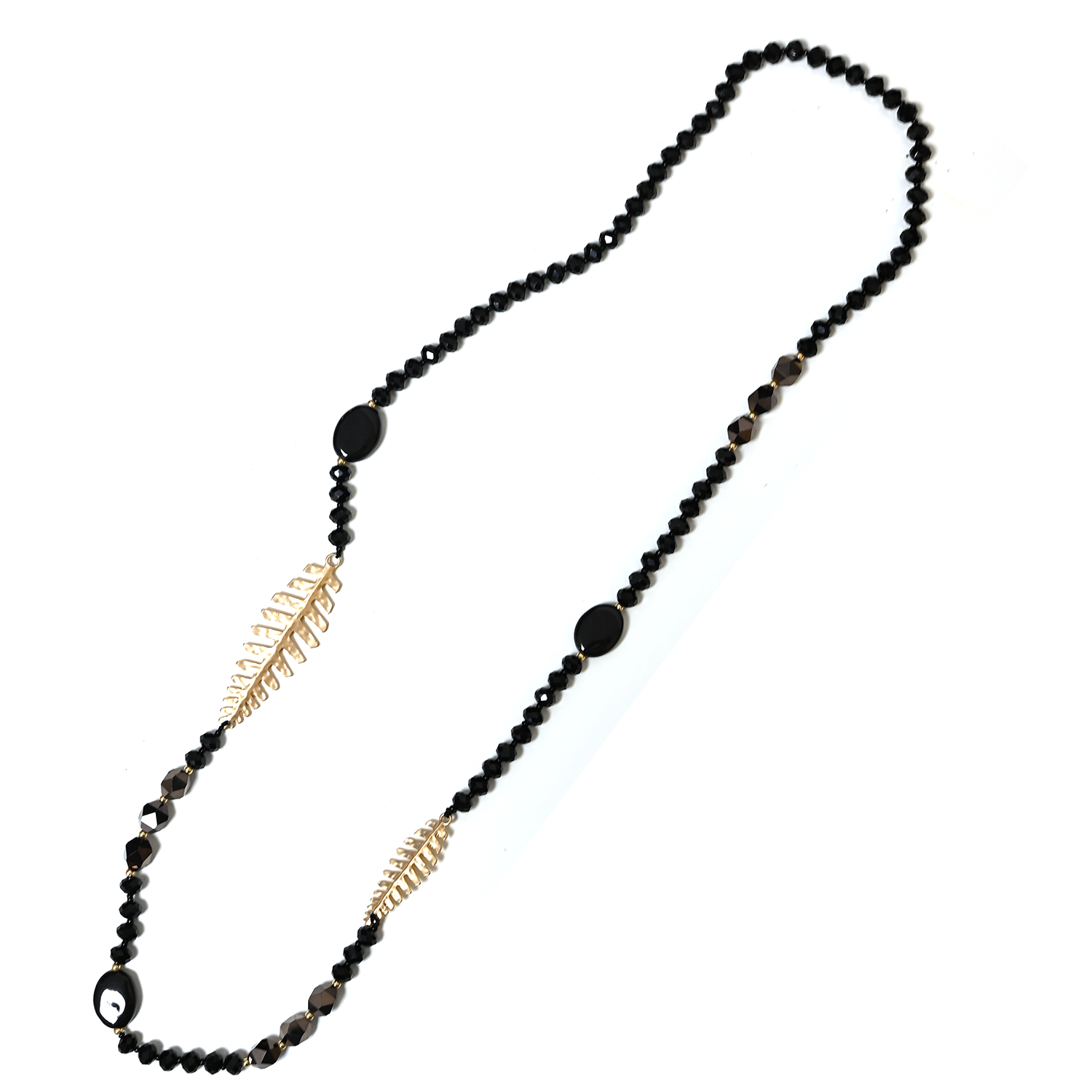 AMORINO SRL - Wholesale Beaded/Pearl Necklace - LONG BEADED NECKLACE WITH FISH BONES - HZM24144A2673