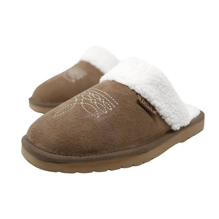 Seriously Shea - Wholesale Slippers - Women's - BEST SELLER! Western Inspired Dolly Slippers | Fawn