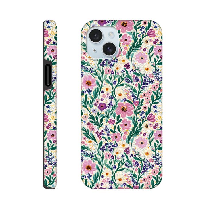 Apple - Tough Phone Case - Patchy's Plum Petals for wholesale by Hounds of Eden