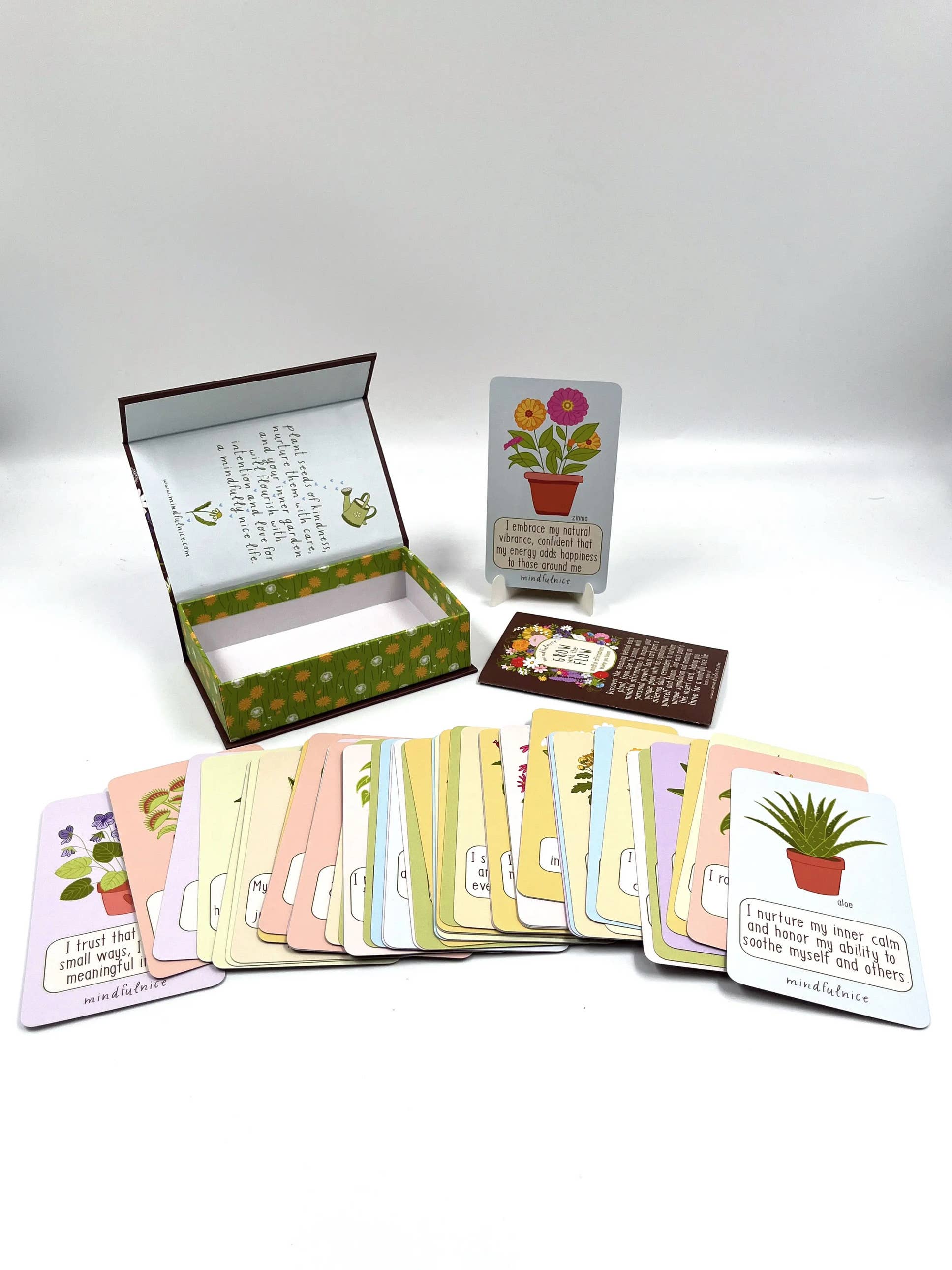 Mindfulnice - Wholesale Tarot Cards - Grow With The Flow Affirmation Cards to help you bloom2