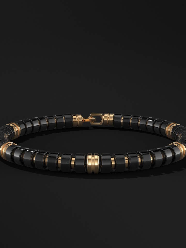 Matte Onyx armband 6 mm | Premium Spacer voor wholesale door Seekers Men's Jewelry