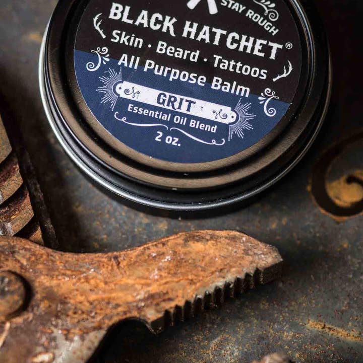 Latika Beauty - Wholesale Beard Styling Product - Beard and Tattoo Balm - Grit  ⚫ Black Hatchet Gifts for Men2