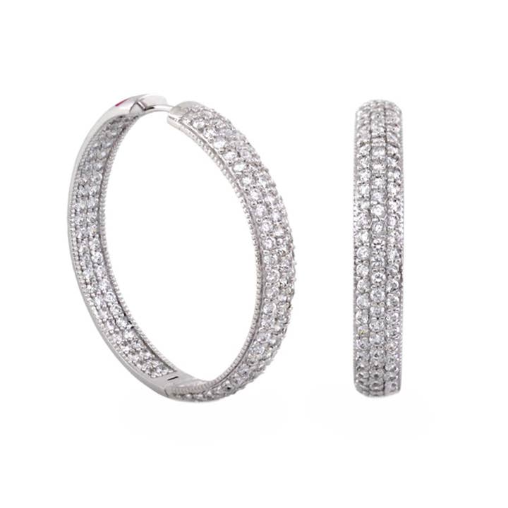 Glamour Pave Earrings for wholesale by Lauren G Adams