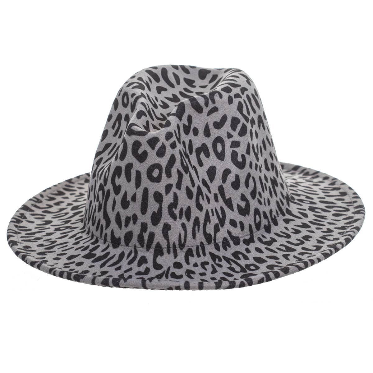 Suzie Q USA - Vendita all'ingrosso Fedora - Donna - Cappello a cilindro jazz leopardato feltro di lana realizzato in cotone4