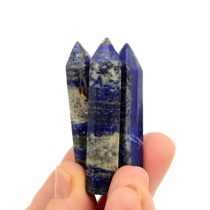 Kaia & Crystals - Wholesale Spiritual Stone/Crystal - Lapis Lazuli Point Crystal (50mm - 55mm)8