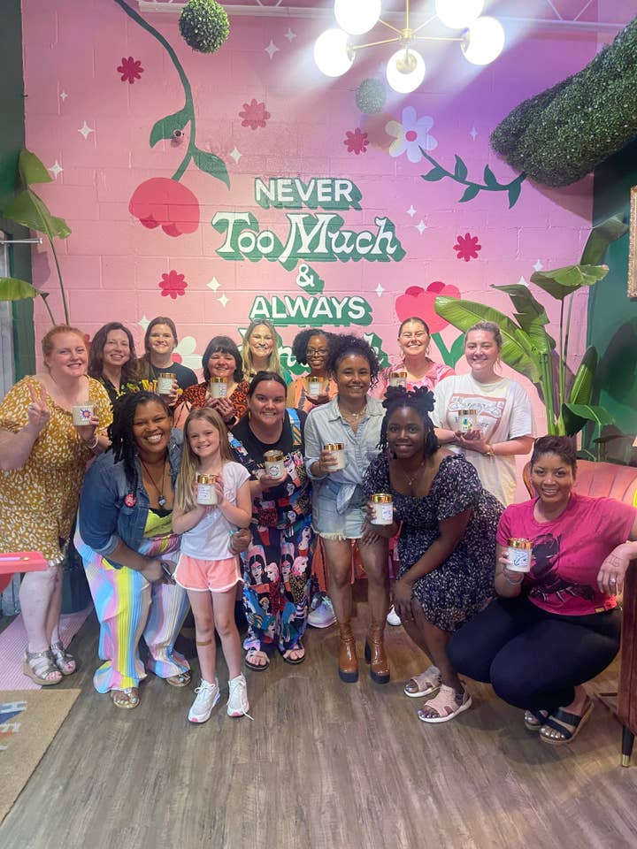 Kate Wisby Dec 12 - Private Candle Making Experience for wholesale by FLY Girl Candles