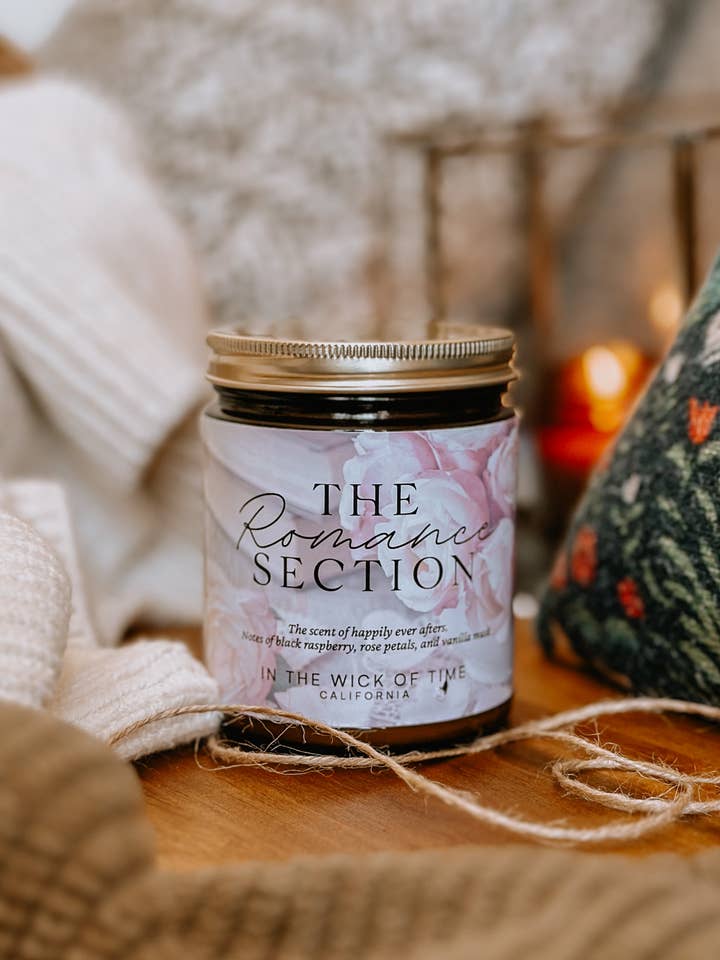 The Romance Section Candle for wholesale by In the Wick of Time