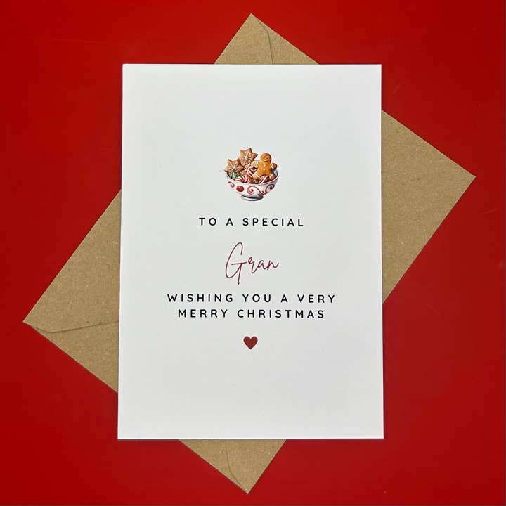 Gran Christmas Card for wholesale by Swale Studios