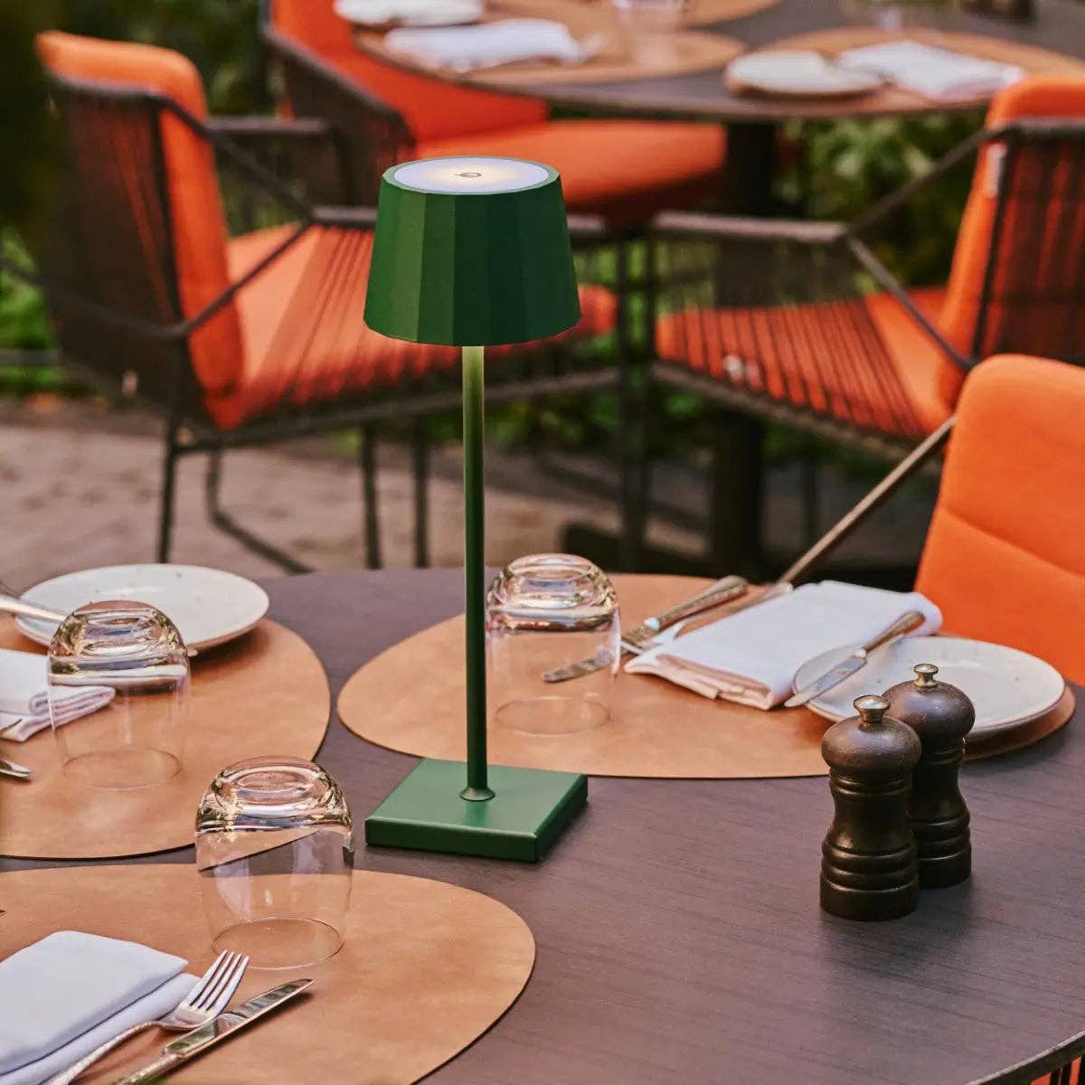 Tavellio - Wholesale Accent/Desk Lamp - William Pine Green Rechargeable Table Lamp | USB-C, Dimmable, 120-Hour Battery6