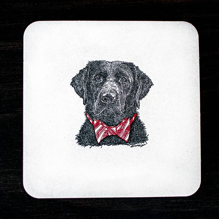Festive Lab Coasters for wholesale by Ancesserie Letterpress