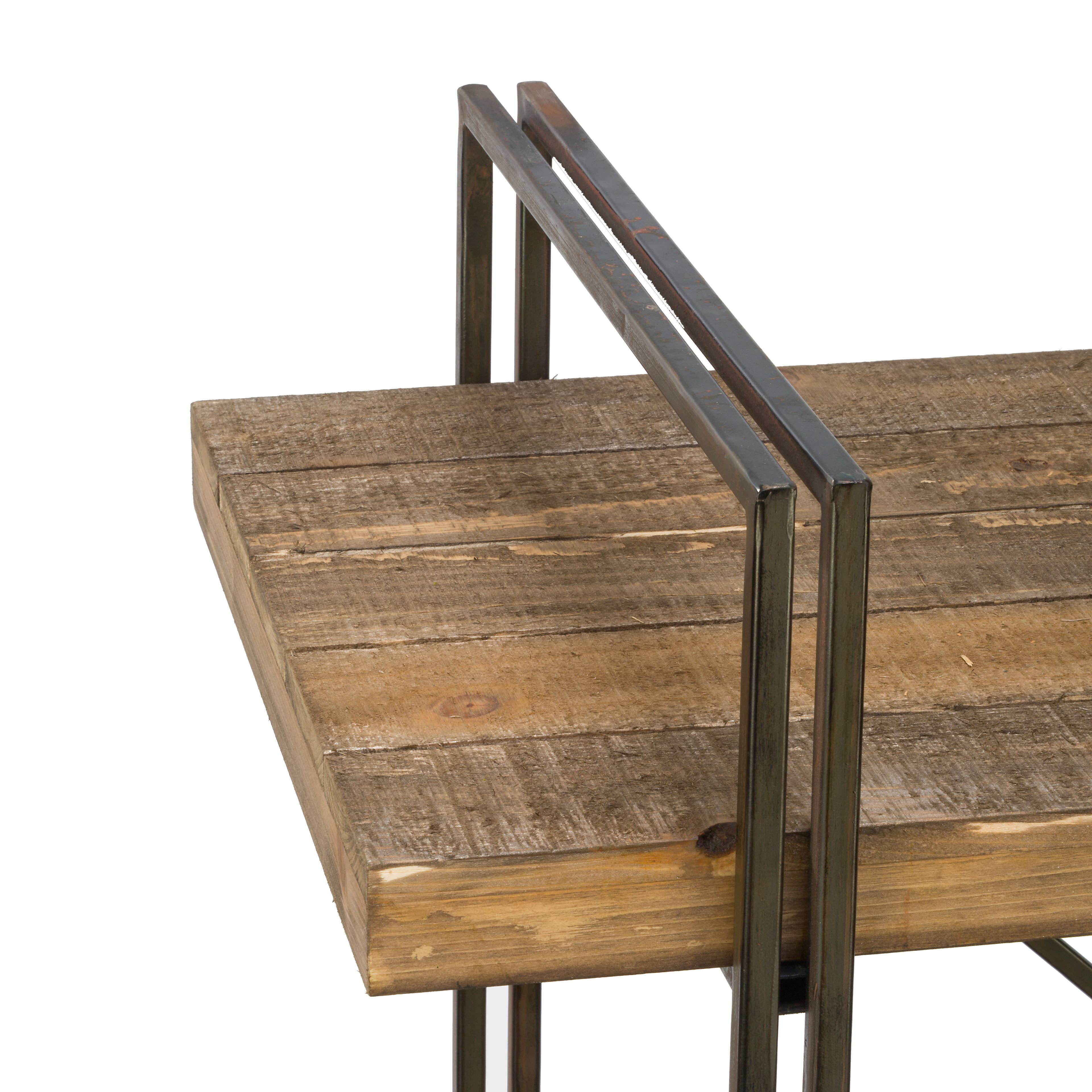 Tripar International - Wholesale Free Standing Shelf - Metal Display Unit with 3 Wood Shelves7