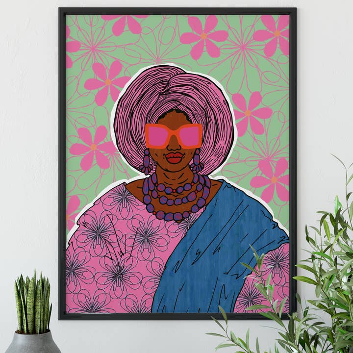 Iya Art Print for wholesale by DorcasCreates