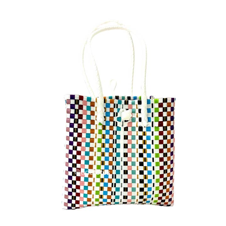 Pure Di Casa - Wholesale Draagtas - Dames - Mozaïek Desertlace – Tas in Zachte Neutrale Kleuren