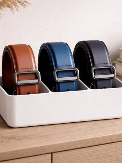 Belt Organizer: Modern Closet Storage Tray for wholesale by Kri8 Collective