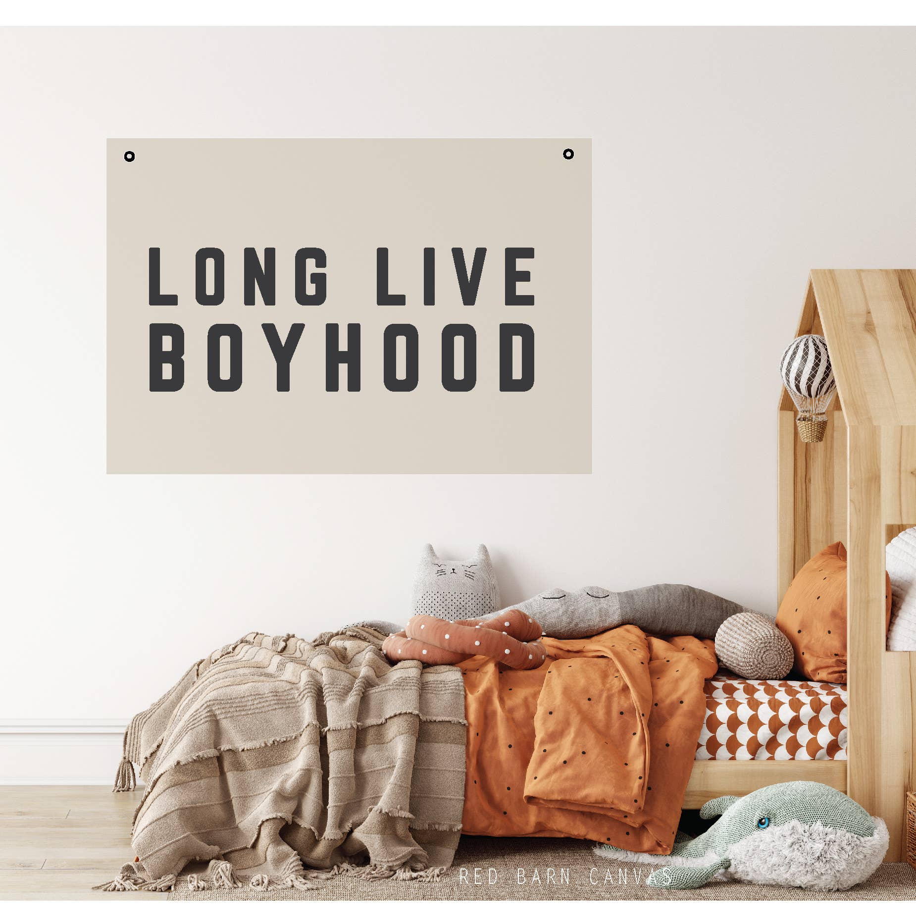 Red Barn Canvas - Wholesale Sign - Long Live Boyhood6